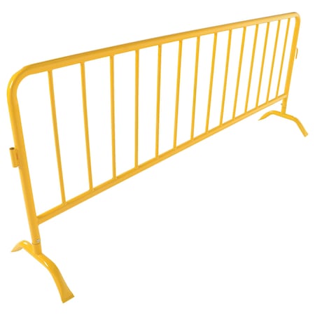 Vestil Heavy Duty Yellow Barrier, Curved Feet PRAIL-102-HD-Y